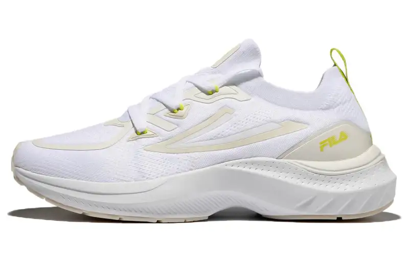 FILA RGB Float 2.0 Wear resistant And Lightweight Low top Casual Shoes Unisex White Yellow