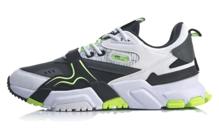 Li Ning 001 Low top Casual Shoes Men's Black White