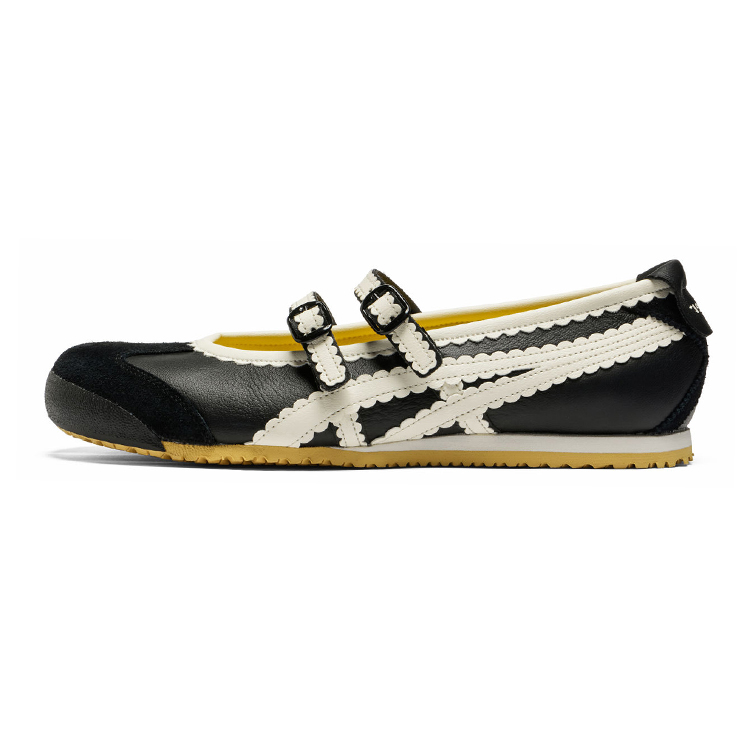Onitsuka Tiger Onitsuka Tiger MEXICO 66 TGRS Fashionable and Comfortable Mary Jane Shoes Women's Black and White