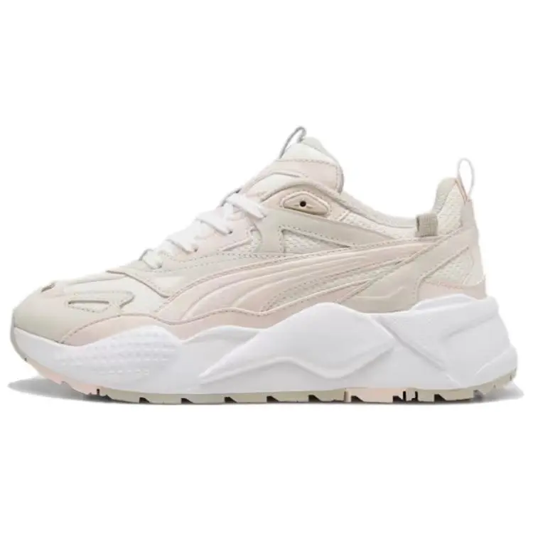 PUMA RS X Comfortable And Lightweight Low top Casual Shoes Women's Ecru