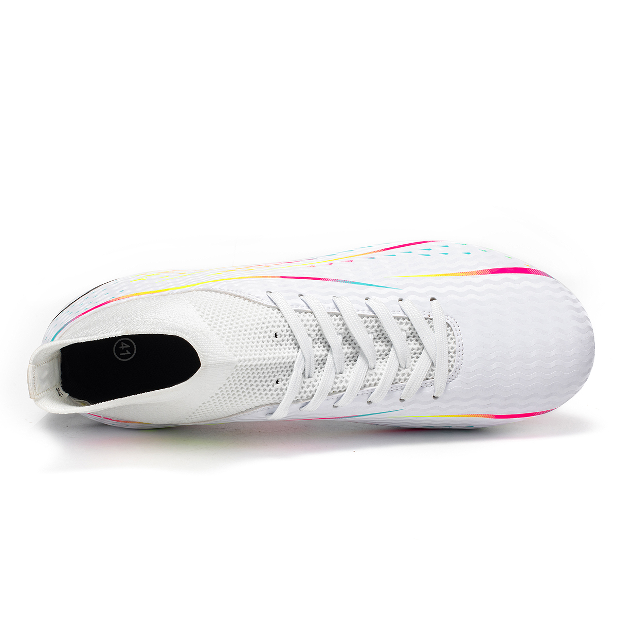 Sportful Soccer Shoes Men’s Low Top White Long Studs/Black Long Studs/Aqua Long Studs