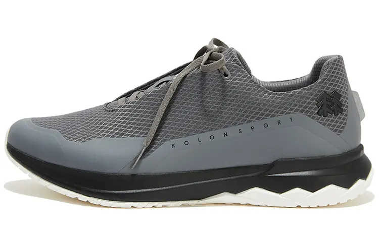 KOLON SPORT Commute Series Fabric Daily Colorful Anti-slip Wear-Resistant Breathable Low-top Life Casual Shoes Charcoal Gray
