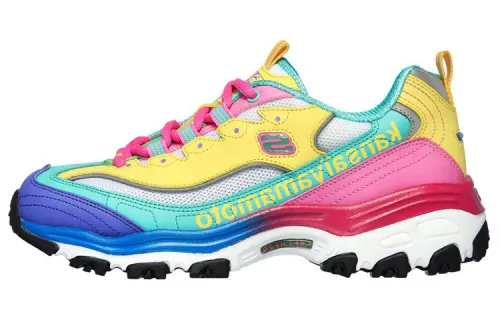 Skechers D'LITES Casual Shoes Women's Low Top Multicolor