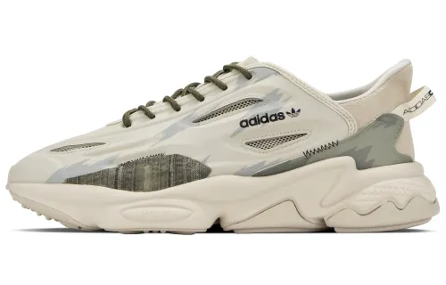 Adidas Originals Ozweego Slip Resistant Abrasion Resistant Low top Casual Shoes Unisex Beige Gray