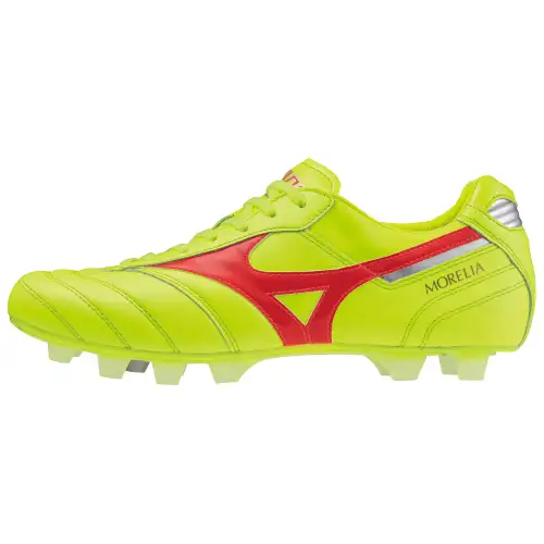 Mizuno MG Multi Ground Slip Resistant Soccer Shoes Unisex Yellow Green