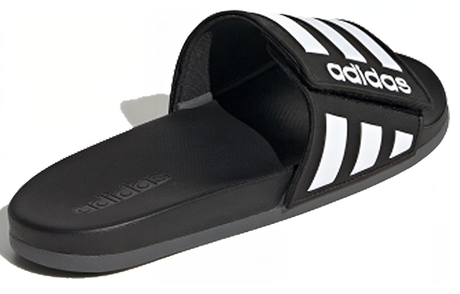 Мужские шлепанцы adidas neo (черно-белый) — фото 3