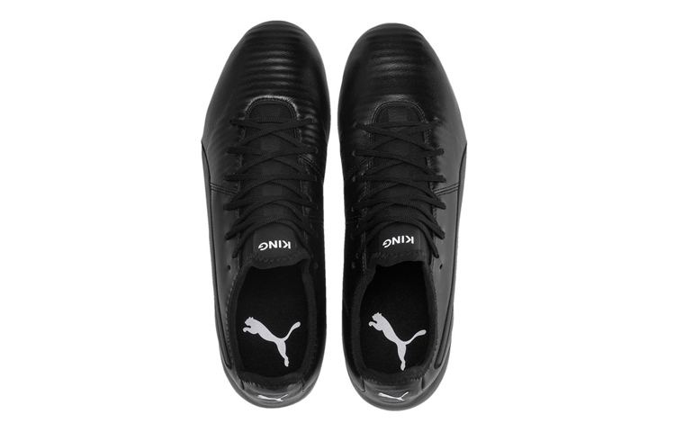 Мужские бутсы PUMA King Pro FG (черные) — Чёрный — фото 3
