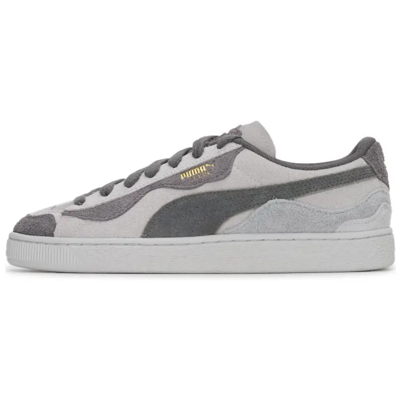 PUMA Suede Trippy Abrasion Resistant Breathable Low top Casual Shoes Unisex Gray Black