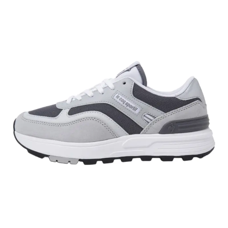Le Coq Sportif R1100 French Rooster Slip Resistant Abrasion Resistant Low top Casual Shoes Unisex Gray