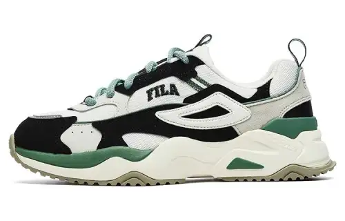 FILA Rayflide Athletic Shoes 'Black White Green' Women's