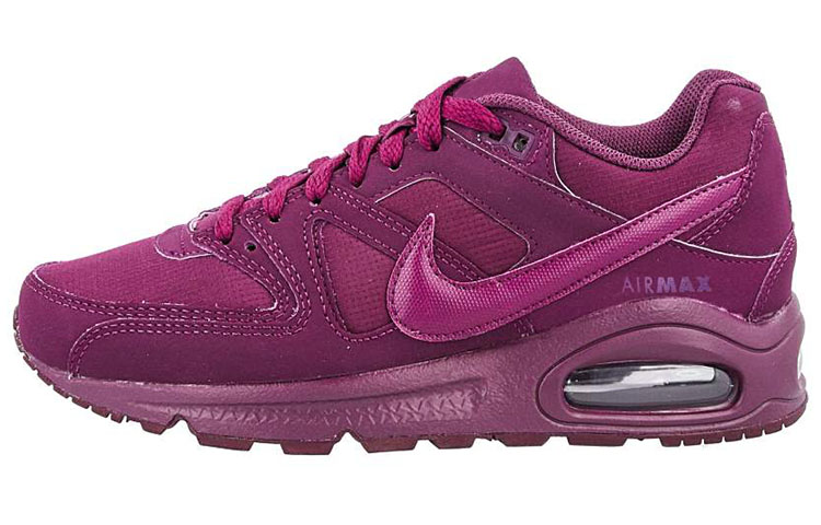 Nike Air Max Command Comfortable And Breathable Textile, Artificial Leather Low top Running Shoes Women's Purple