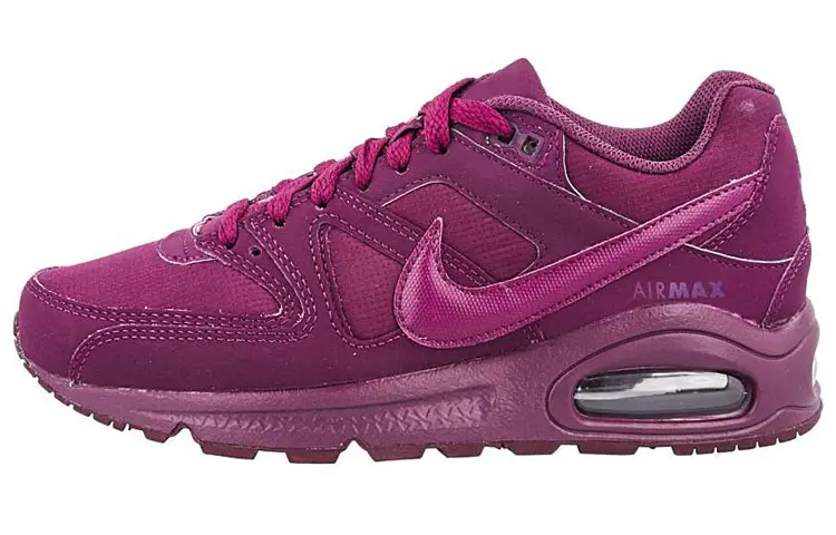Nike Air Max Command Comfortable And Breathable Textile, Artificial Leather Low top Running Shoes Women's Purple