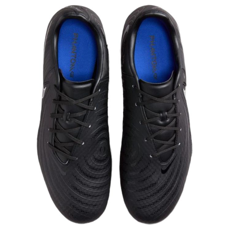 Nike Phantom GX 2 Academy HG Hard Ground Natural Grass Slip Resistant Abrasion Resistant Soccer Shoes Unisex Black
