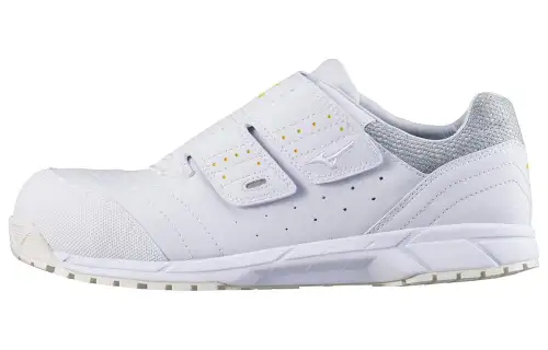 Mizuno Leather Hook and loop Slip Resistant Abrasion Resistant Low top Sports Casual Shoes Unisex White