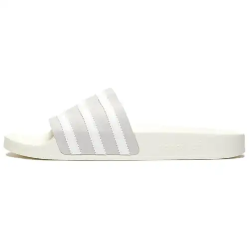Adidas Originals Adilette Stitching Slip Resistant Quick Dry Slip Resistant Quick Dry Slide Slippers Unisex Beige