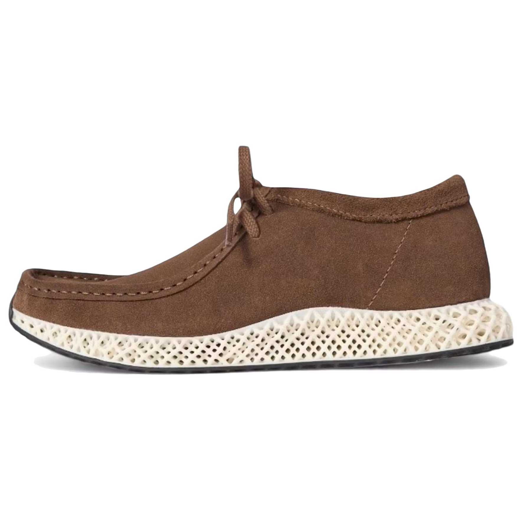 Ботинки KITH x clarks x adidas Wallabee (коричневые)