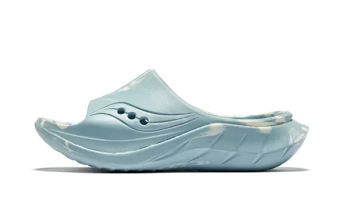 Saucony Cradle 2 Odor Resistant Abrasion Resistant Odor Resistant, Abrasion Resistant Slide Slippers Unisex Blue Beige