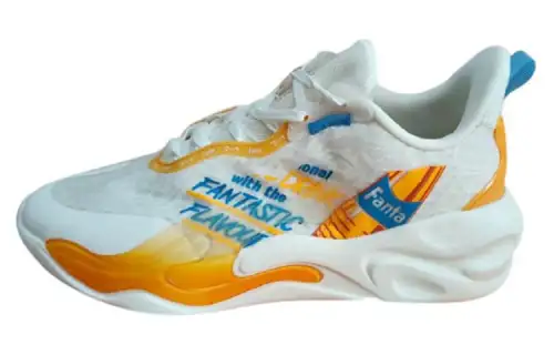 FENDER x Anta Cushioning Slip Resistant Abrasion Resistant Low top Sports Casual Shoes Women's Yellow White
