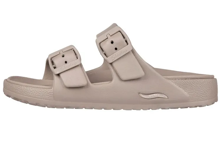 Skechers Foamies Comfortable Rubber Sole Slide Slippers Women's Taupe
