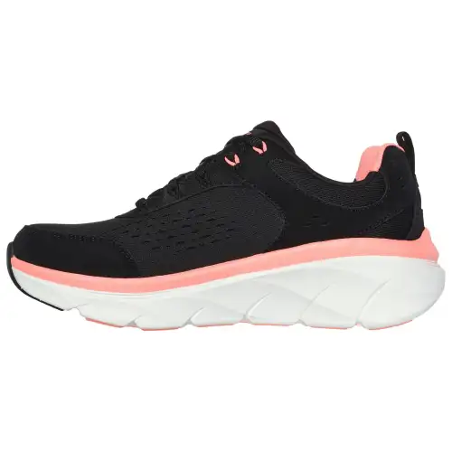 Skechers D'lux Walker Low top Casual Shoes Women's Black Pink