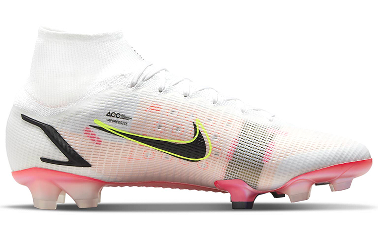 Унисекс бутсы Nike Mercurial Superfly 8 (белый) — Белый / розовыйкрасный — фото 2
