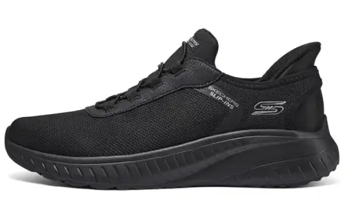 Skechers Hands Free Slip Ins Comfortable Abrasion Resistant, Breathable, Lightweight Low top Casual Shoes Men's Black