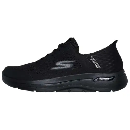 Skechers Go Walk Arch Fit Hands Free Slip Ins Low top Casual Shoes Men's Black