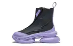 Li Ning Sports Life Collection Cushioning Slip Resistant High top Casual Shoes Women's Black Purple