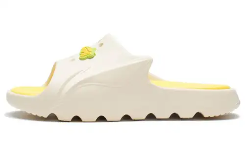 Li Ning Slide Slippers Women's Vanilla Yellow