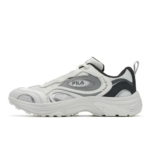 FILA FLUXION Sichuan Flow Shoes Abrasion Resistant, Breathable, Lightweight Low top Casual Shoes Men's White