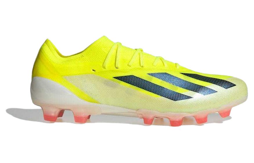 Adidas X Crazyfast.1 AG Artificial Ground HG Hard Ground Cushioning, Wear Resistant Soccer Shoes Unisex Yellow