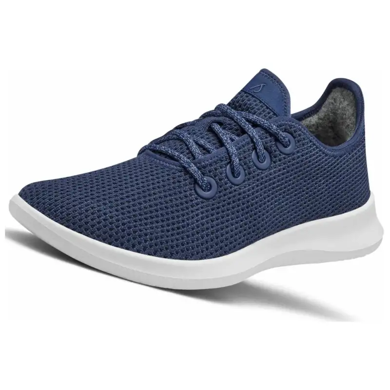 Allbirds Tree Runners Breathable And Lightweight Low top Sports Casual Shoes Women's Deep Blue Sea