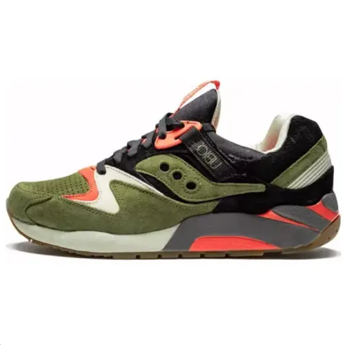 UBIQ x Saucony Grid 9000 Slip Resistant Abrasion Resistant Low top Casual Shoes Unisex Green Black