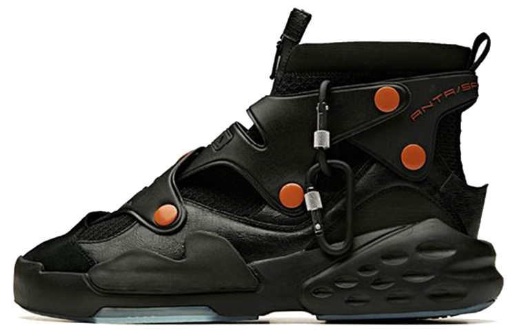 ANTA Bastard Casual Shoes Men's High Top Black/Bronze/Oxygen Blue