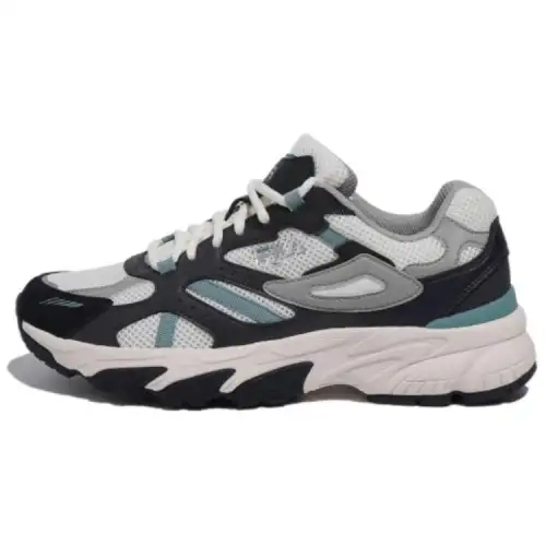 FILA Ray Comfortable Cushioning, Wear Resistant Low top Casual Shoes Unisex Black White