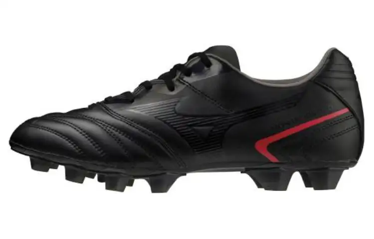 Mizuno HG Hard Ground Firm Ground, Artificial Turf, Natural Grass Cushioning Soccer Shoes Men's Black