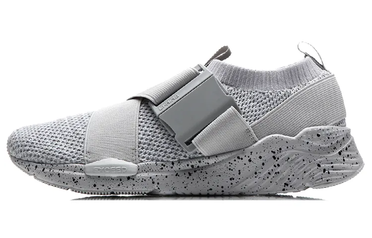 Li Ning Exceed Casual Shoes Women's Low Top Gray