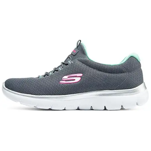 Skechers Summits Abrasion Resistant Breathable Abrasion Resistant Breathable Low top Casual Shoes Women's Gray