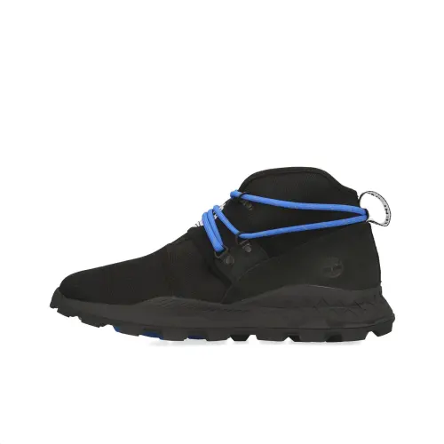 Timberland Brooklyn Leather And Fabric Chukka Wide Fit Shoes 'Black Ripstop'
