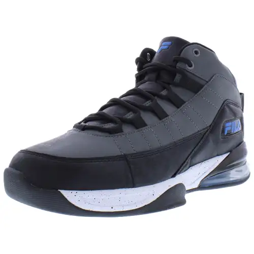 FILA Activvisor Viz Cushioning Abrasion Resistant Cushioning, Wear Resistant Mid top Casual Shoes Men's Gray Black