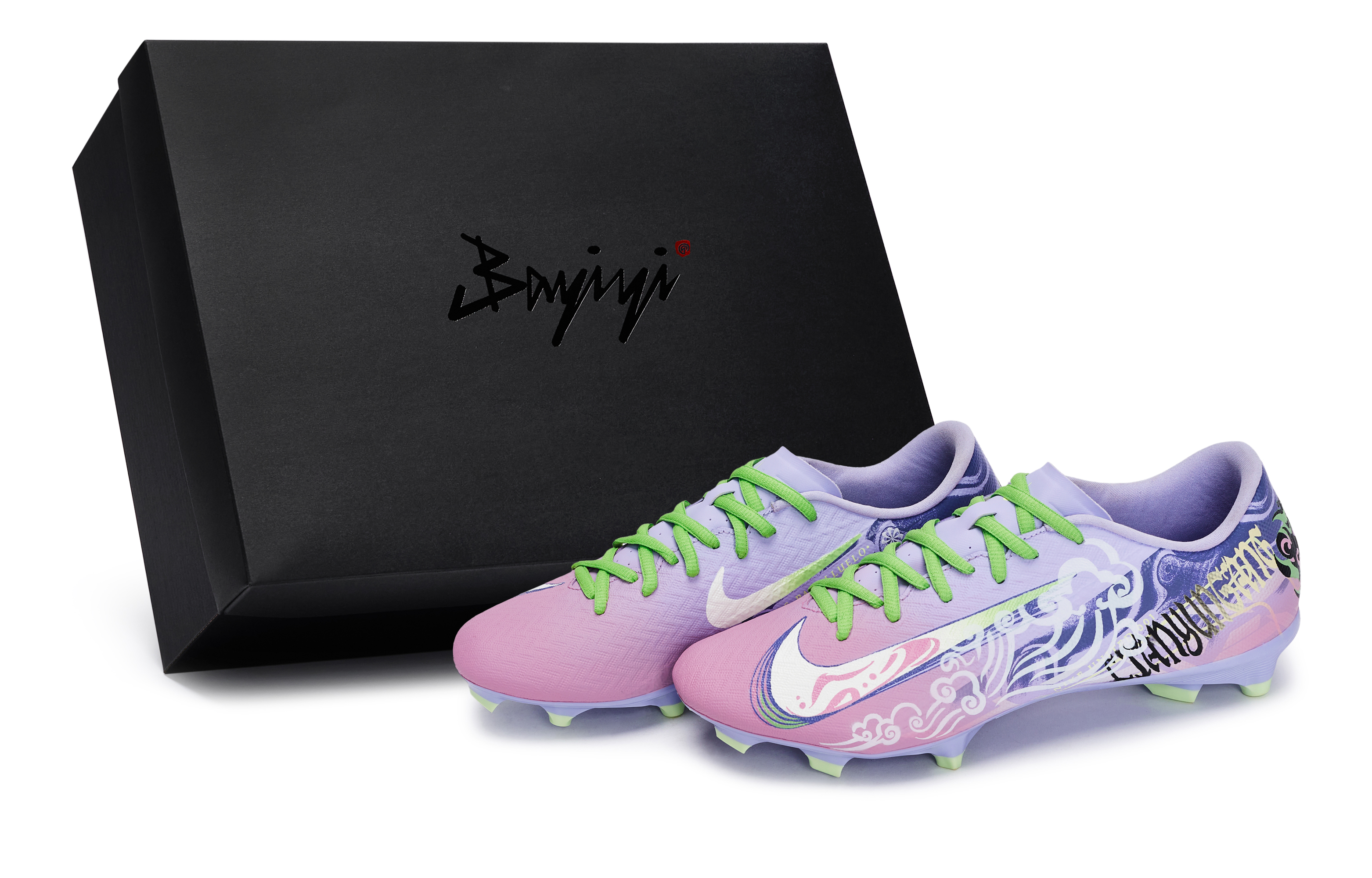 Nike Mercurial Vapor 16 Abrasion Resistant Abrasion Resistant Soccer Shoes Unisex Black Gray Purple Green