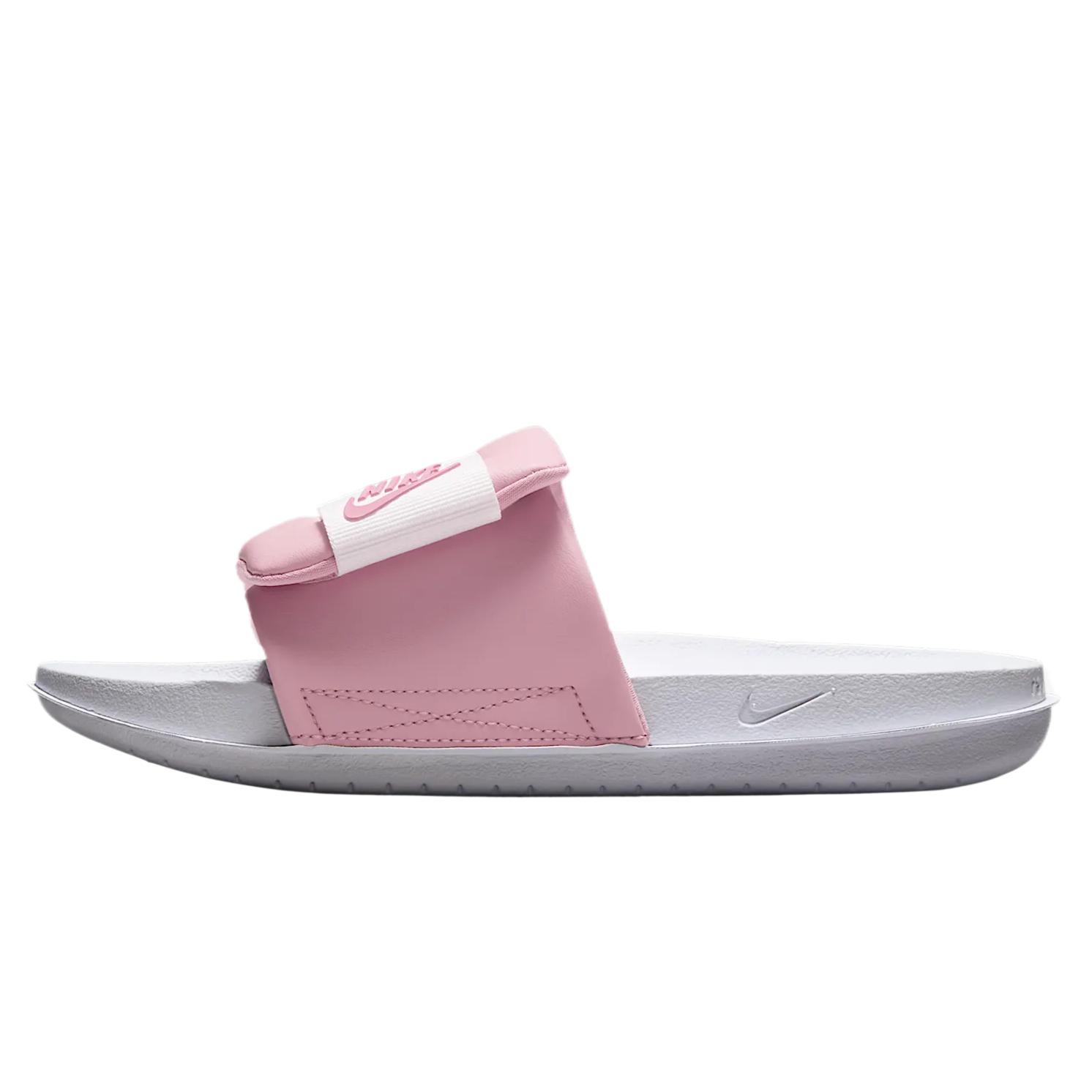 Женские шлепанцы Nike Offcourt Adjust Slide (бело-розовые)
