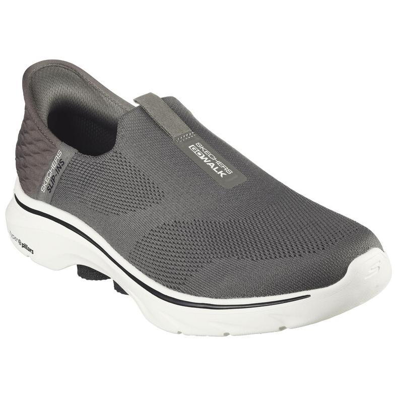 Skechers GO WALK 7 Abrasion Resistant Low top Casual Shoes Men’s Gray Brown