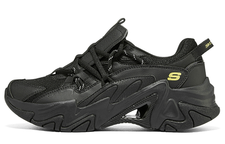 Женские кроссовки Skechers Stamina V3 (черно-желтые)