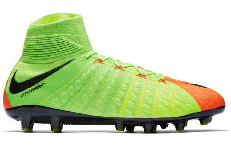 Мужские бутсы Nike AG Football Boots (зелено-черные) — Зелёный / чёрный / красный — фото 2