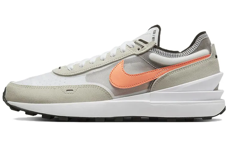 Nike Waffle One Textile, Leather Retro Sports Cushioning Slip Resistant Abrasion Resistant Low top Casual Shoes Men's