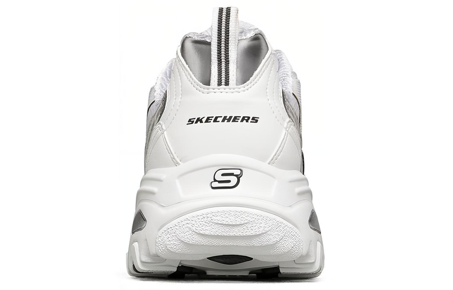 Мужские кроссовки Skechers D'Lites 1.0 (бело-черные) — фото 4