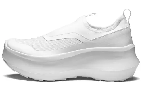SALOMON Platform Slip-On Comme Des Garcons White