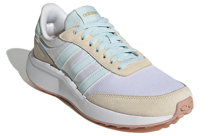 Женские кроссовки adidas neo Run 70S (бело-синие) — Белый / синий / светло-бежевый — фото 3
