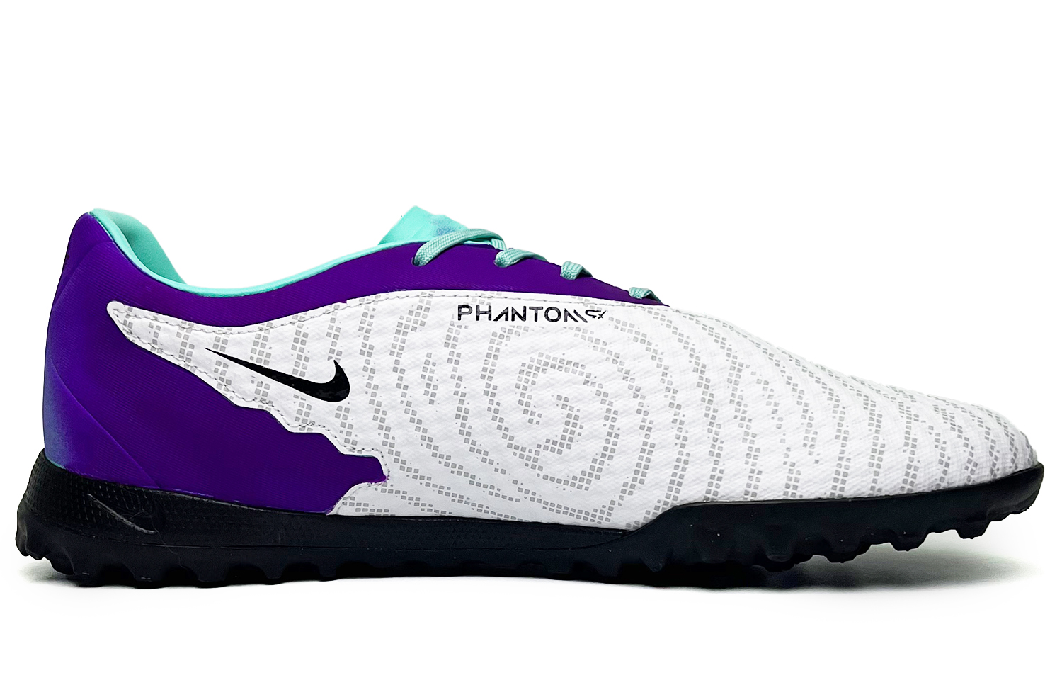 Nike Phantom GX Cushioning Abrasion Resistant Breathable Soccer Shoes Unisex Purple White